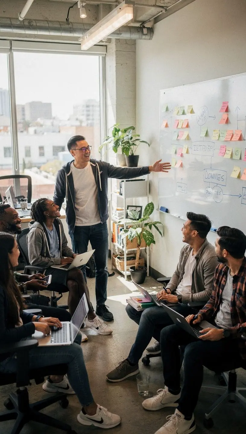 Professional team collaboration