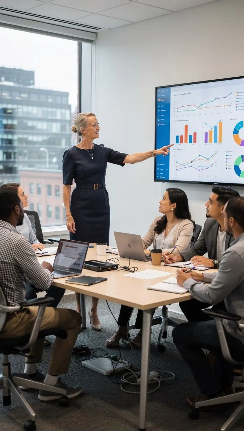 Professional business solutions illustration